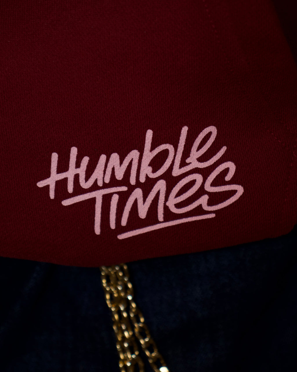 Burgundy and Baby Pink Hoodie