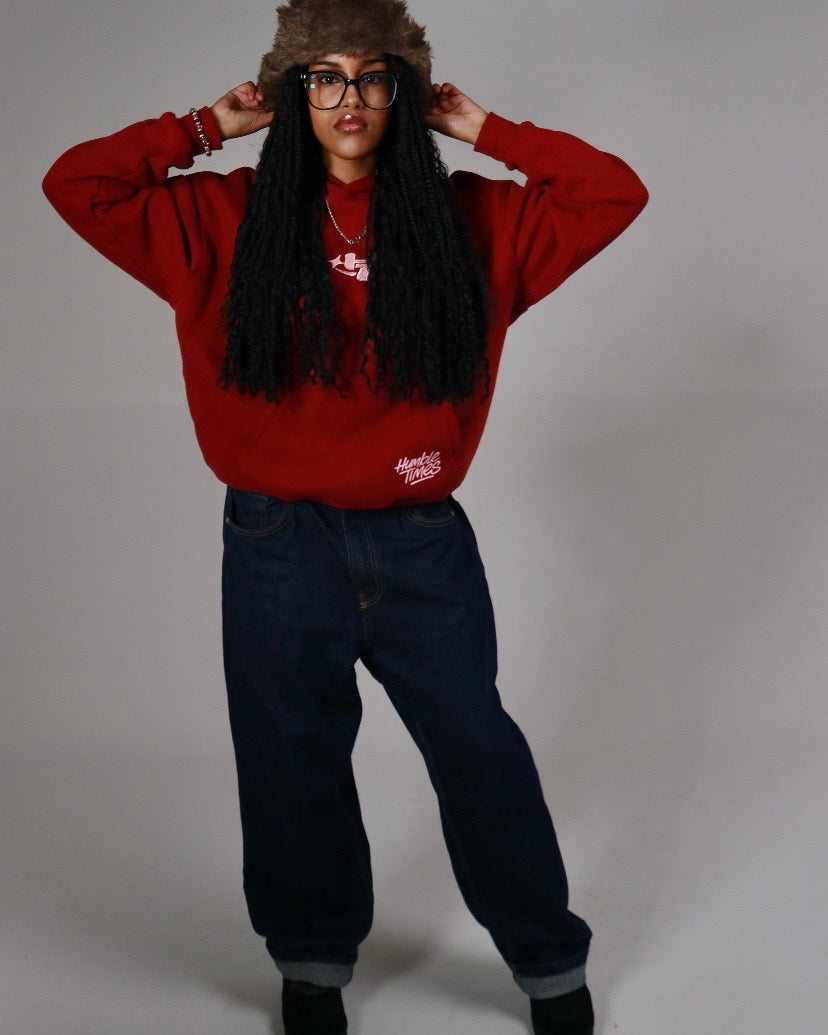 Premium Oversized Hoodie | Red & Pink Valentines Edition