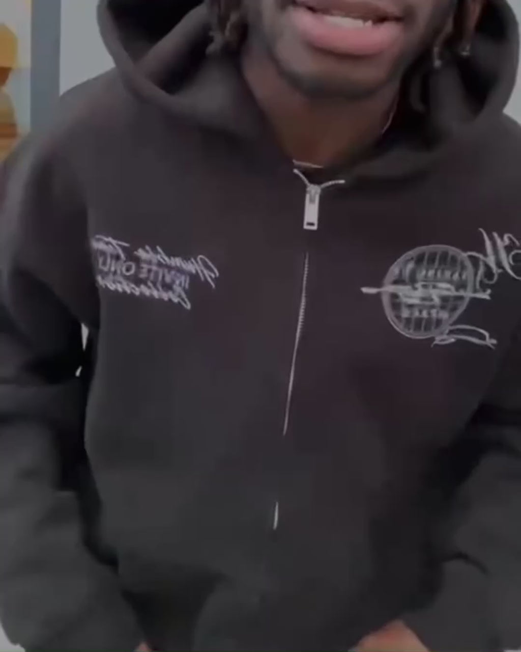 Heavyweight Zip Up Hoodie | Black