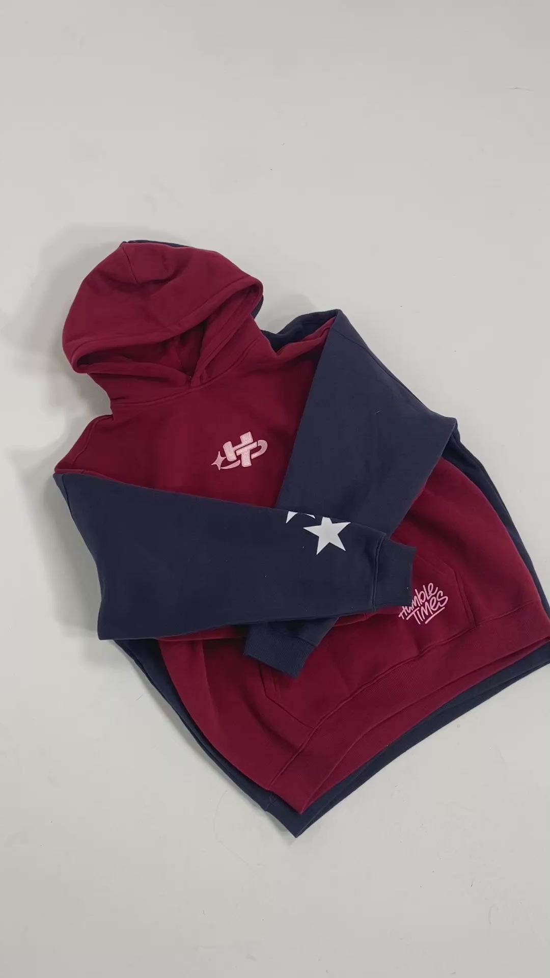 Navy and White Hoodie
